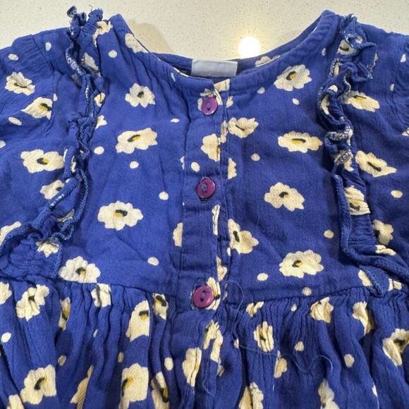 Babyhug Toddler girl 2-3 Y Blue Floral Dress - Picture 5 of 6